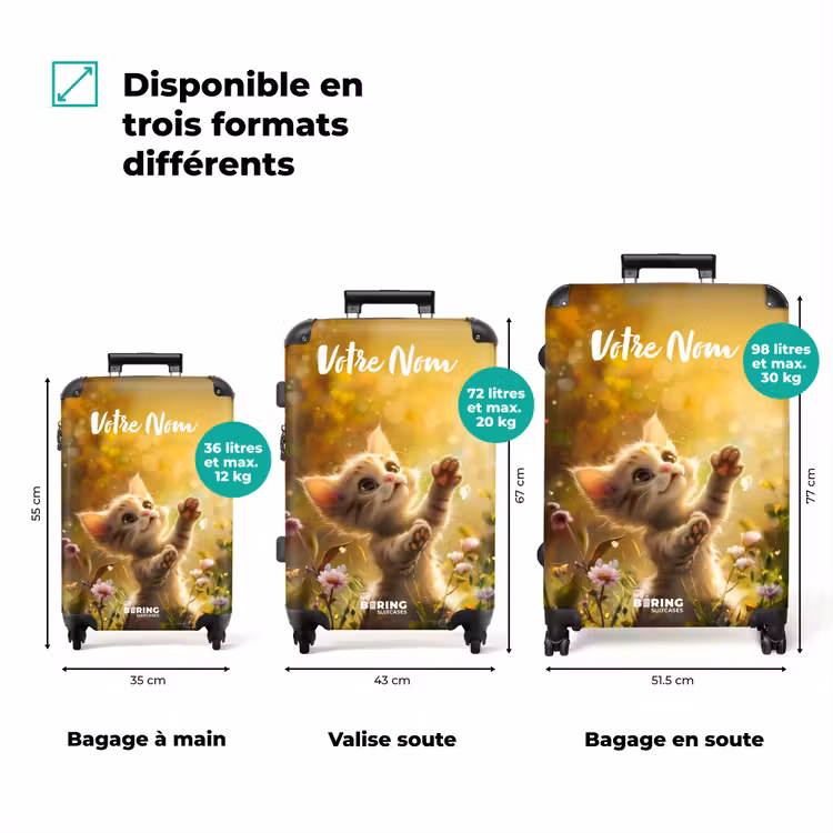 Valise avec nom - Chaton Koosje — 3