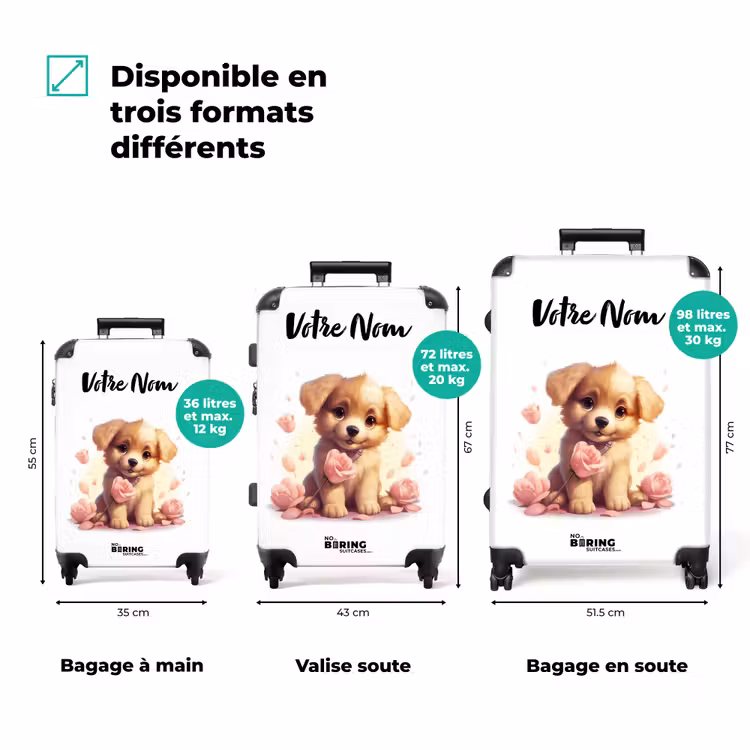 Valise avec nom - Chiot Popke — 3