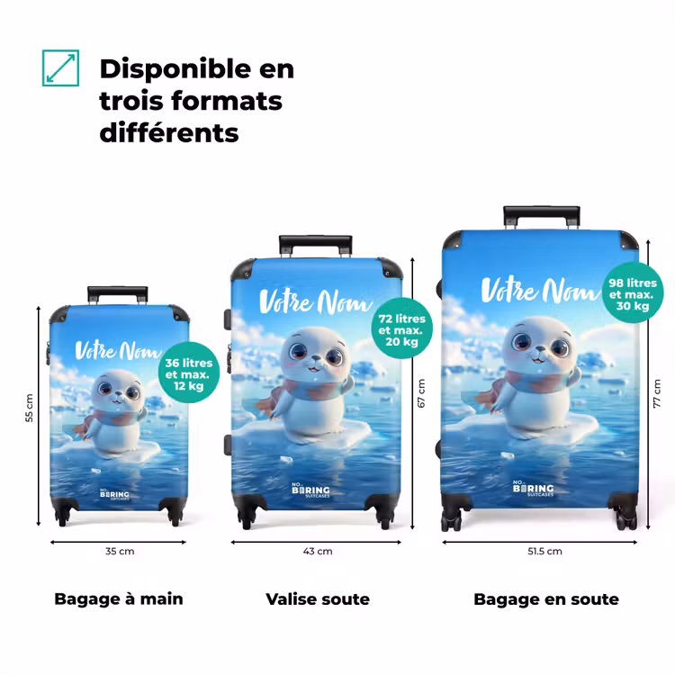 Valise avec nom - Glacial — 3