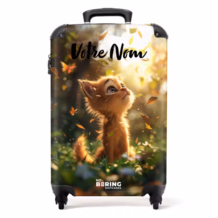 Valise avec nom - Henry chaton d'automne — 1