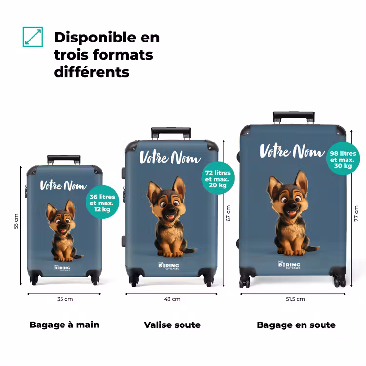 Valise avec nom - Hylke Shepherd — 3