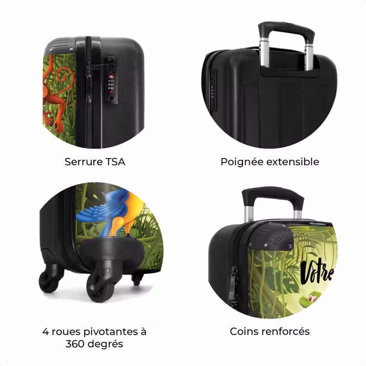 Valise avec nom - Jolly jungle — 8