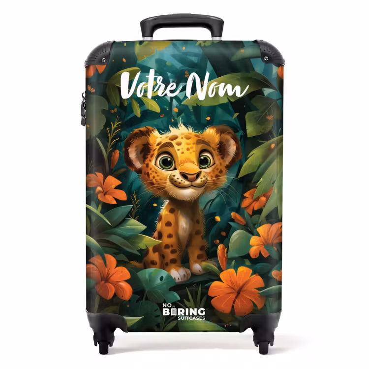 Valise avec nom - Liam léopard — 1