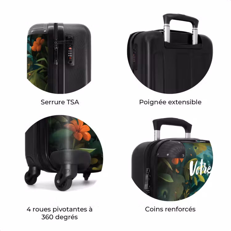 Valise avec nom - Liam léopard — 8