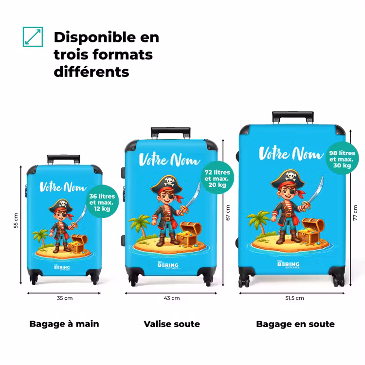 Valise avec nom - L'île au trésor Santiago — 3