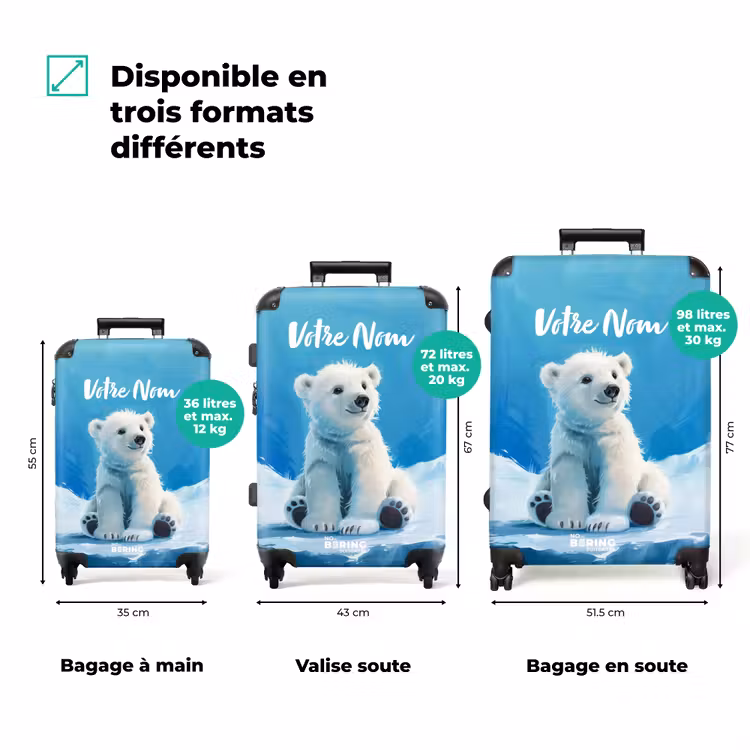 Valise avec nom - Ours polaire IJsbrand — 3