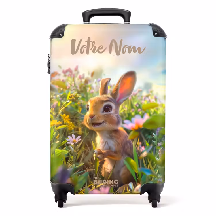 Valise avec nom - Petit lapin — 1