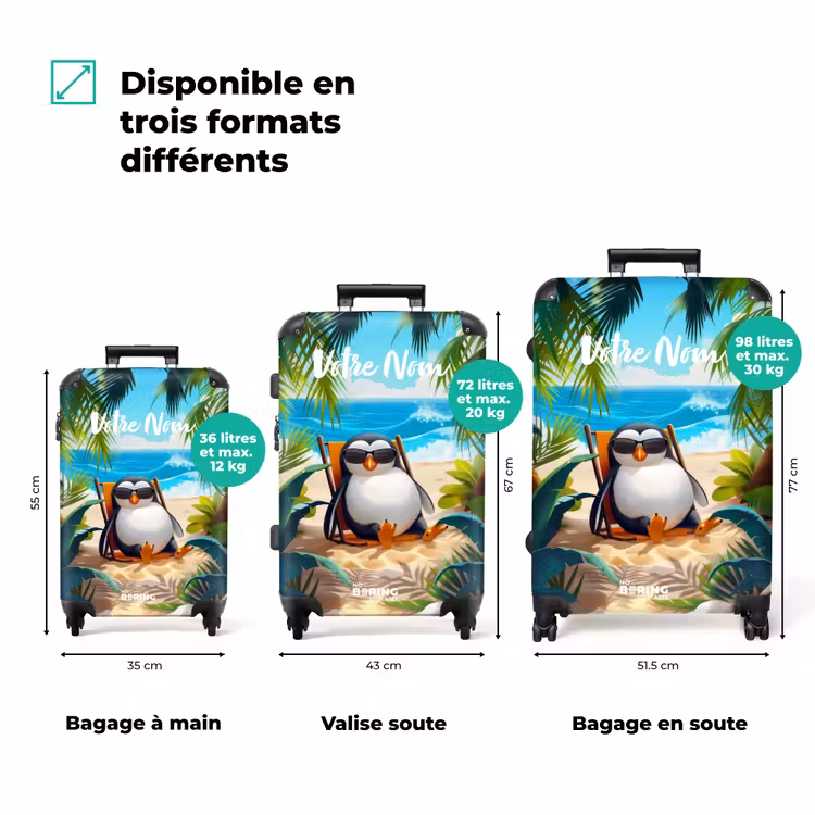 Valise avec nom - Pingo de Janeiro — 3