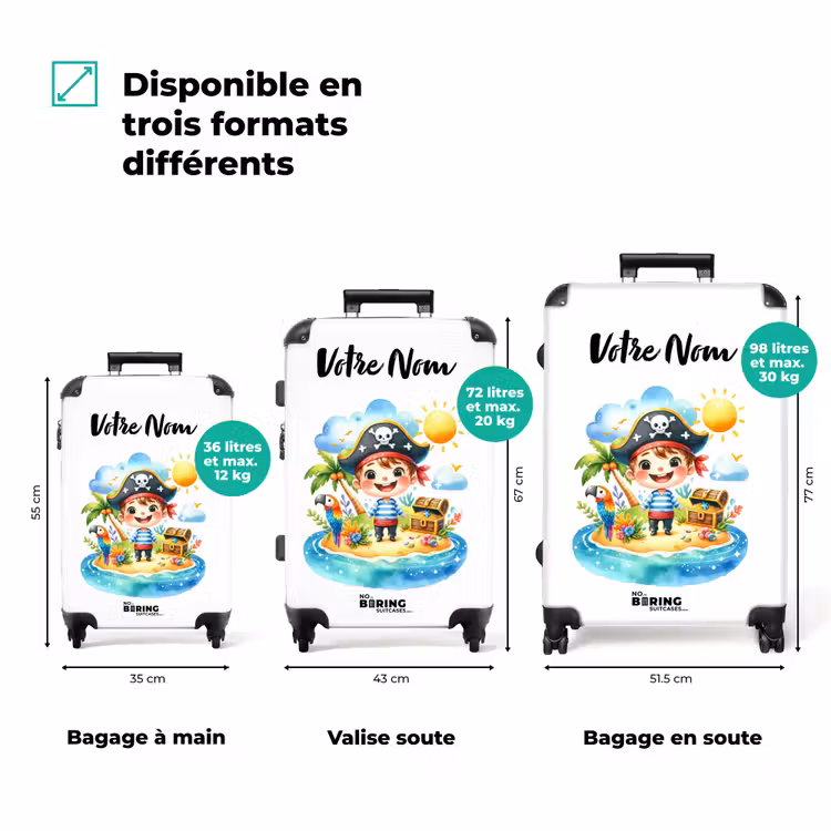 Valise avec nom - Pirate Pepin — 3