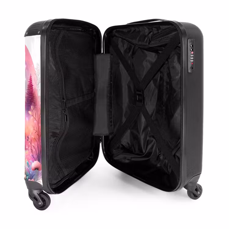 Valise avec nom - Rouleau rose — 5
