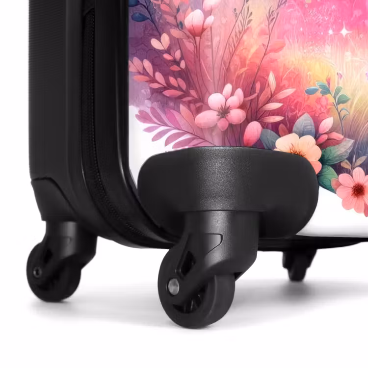 Valise avec nom - Rouleau rose — 7
