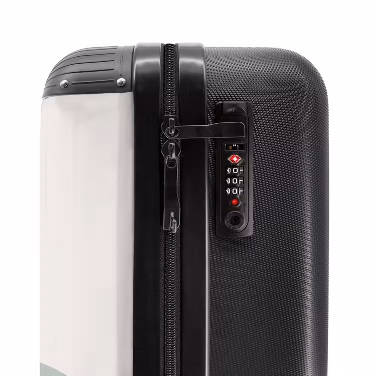 Valise avec nom - Aqua arc-en-ciel brut — 6