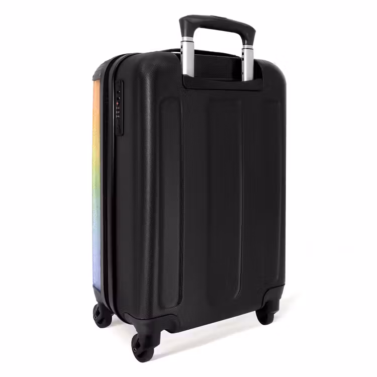 Valise avec nom - Arc-en-ciel pastel — 4
