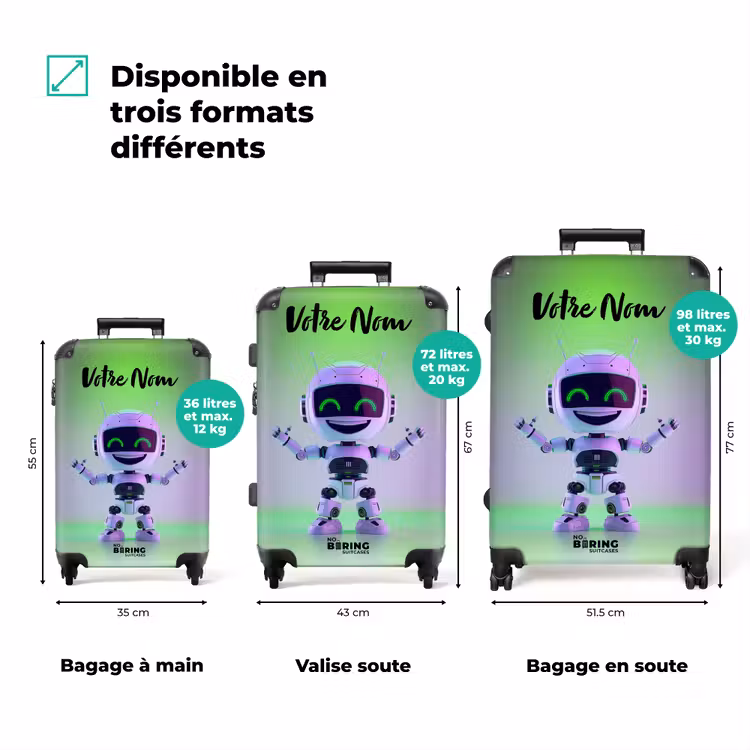 Valise avec nom - Neon Nicky — 3