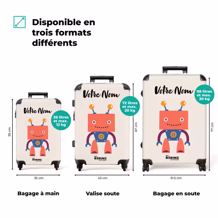 Valise avec nom - Os bizarroïde — 3