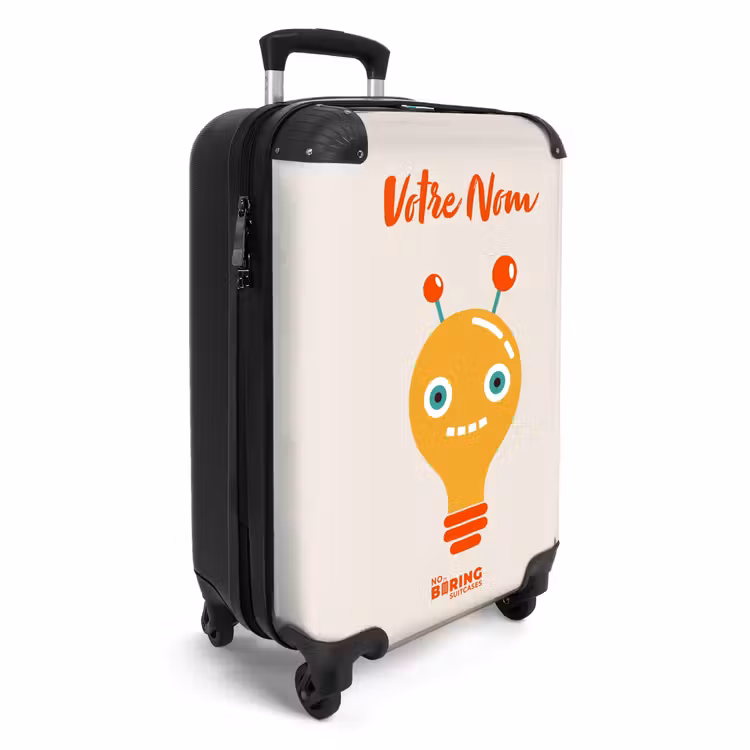 Valise avec nom - Os brillant — 2