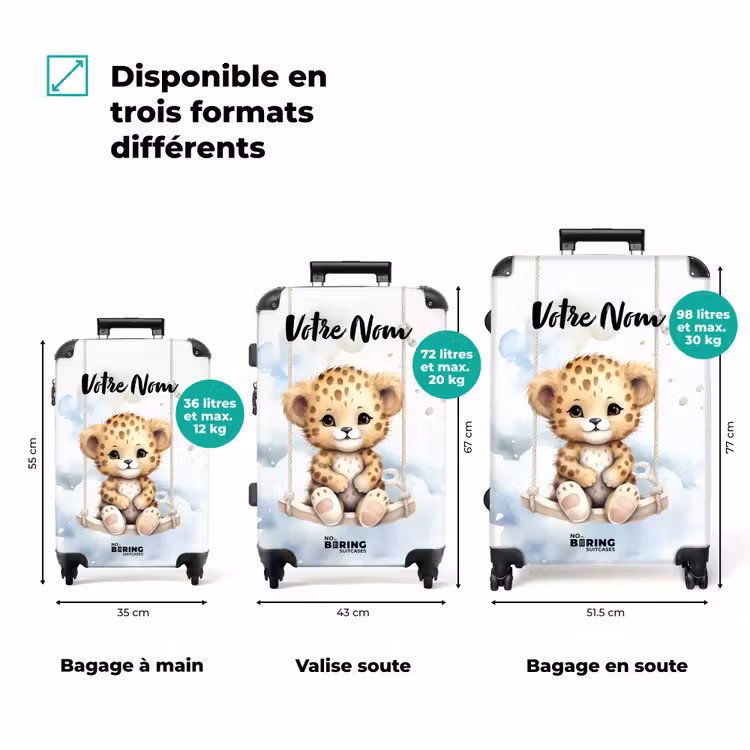 Valise avec nom - Panthère de Perry — 3