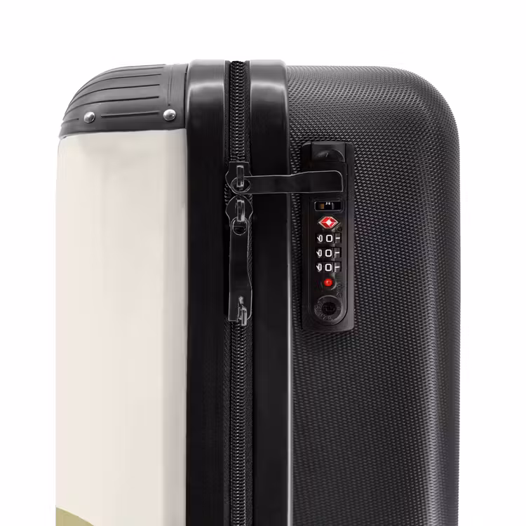 Valise avec nom - Pastel arc-en-ciel brut — 6