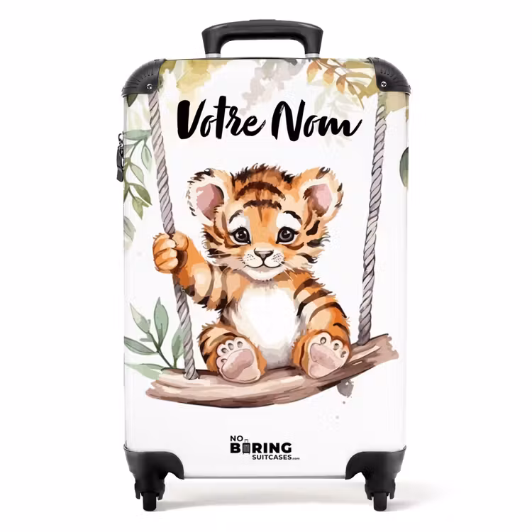 Valise avec nom - Tigre Timo — 1