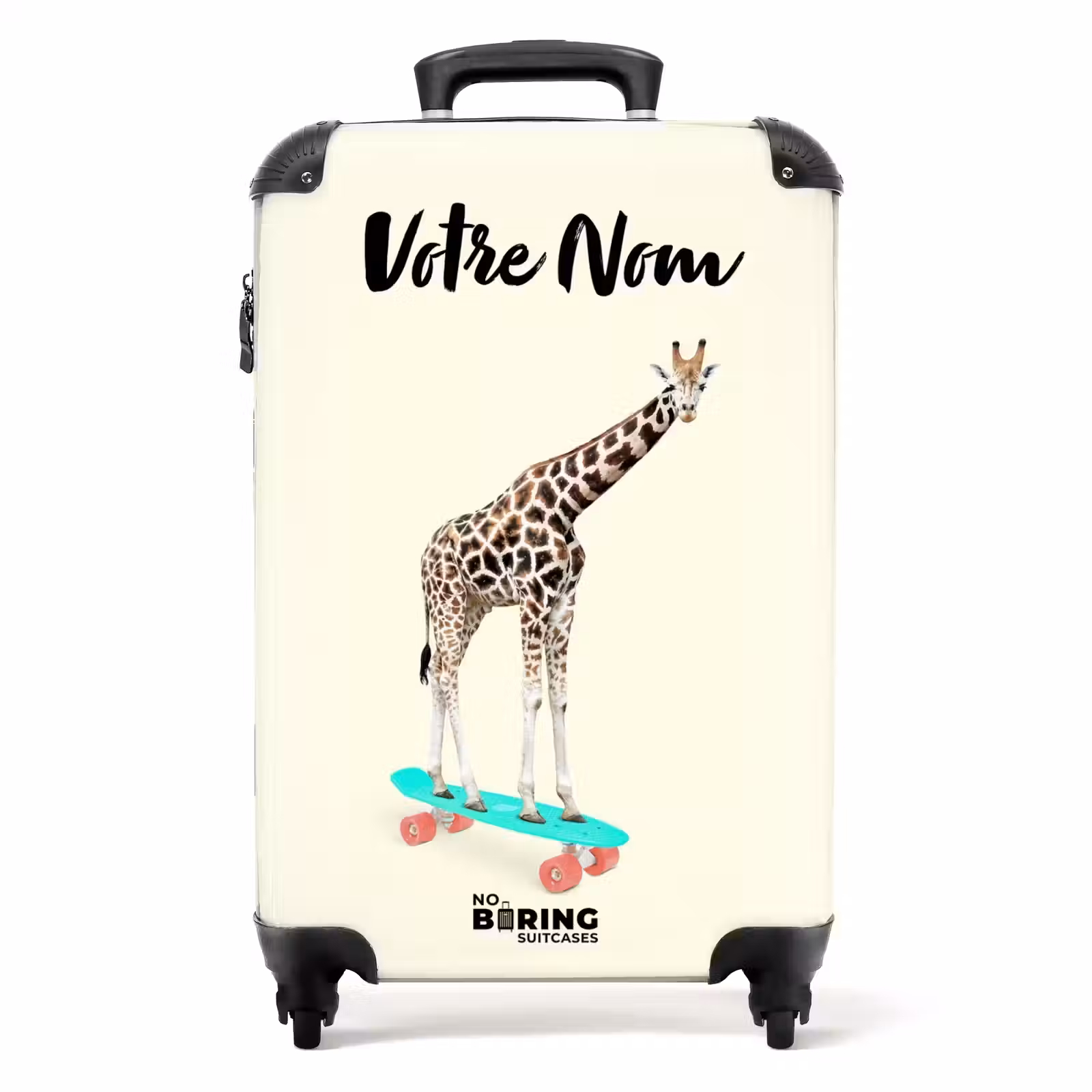 Valise avec nom - Girafe blanche — 1