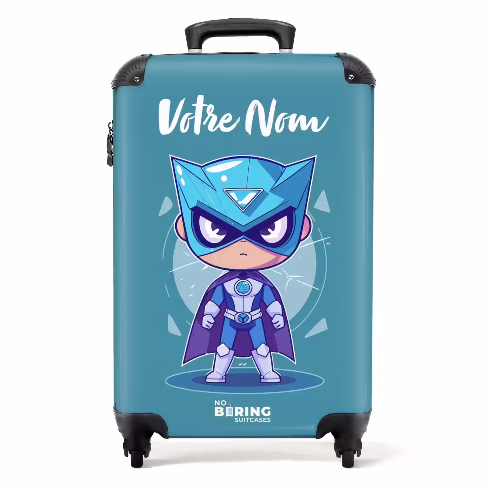 Valise avec nom - Tornade turquoise — 1