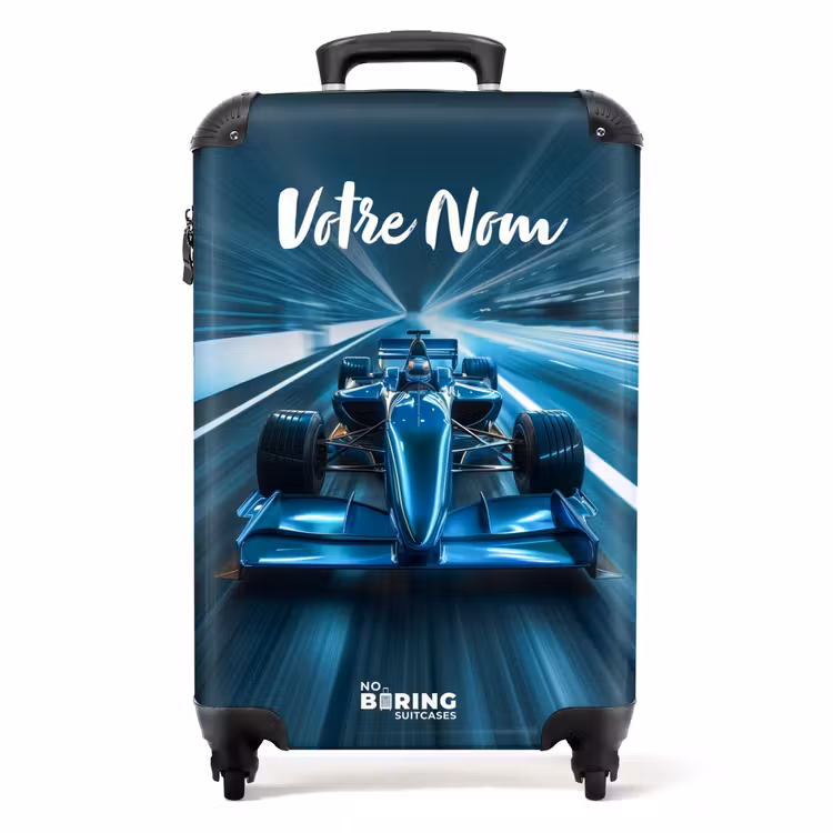 Valise avec nom - Bleu flamboyant — 1