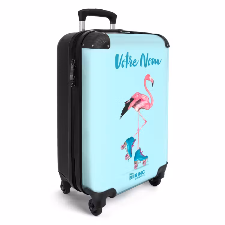 Valise avec nom - Flamant rose — 2