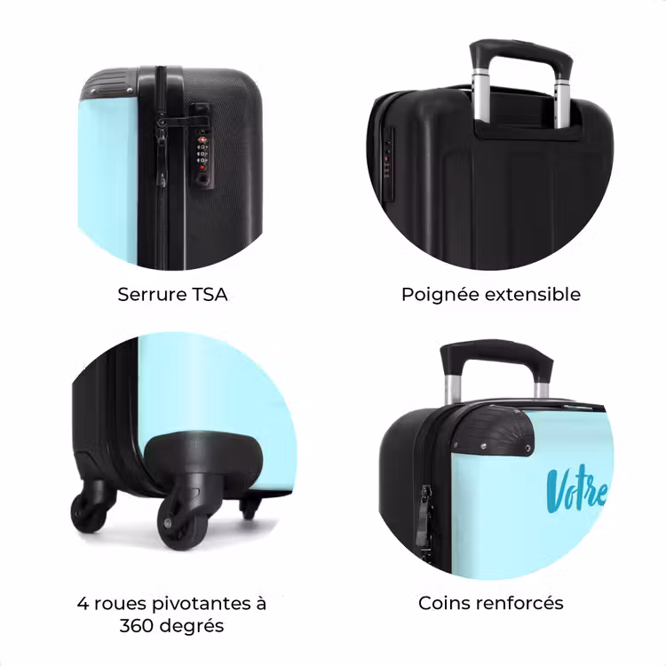 Valise avec nom - Flamant rose — 8