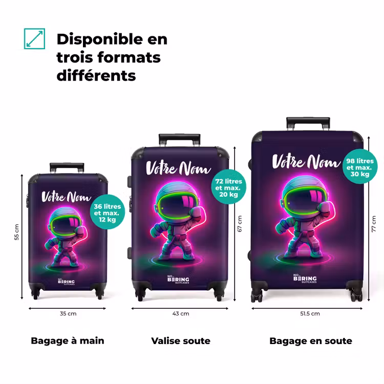 Valise avec nom - Le karaté de l'espace — 3