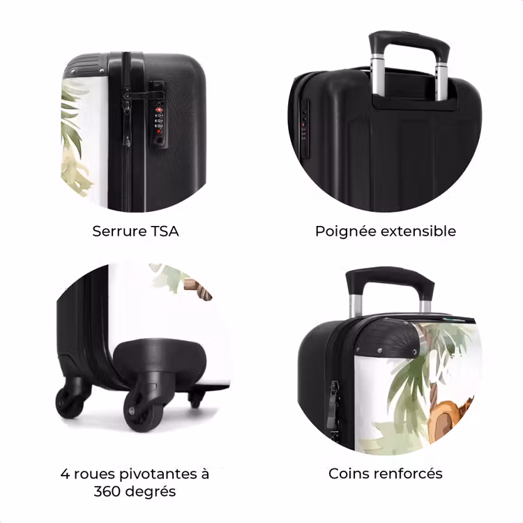 Valise avec nom - Levi léopard — 8