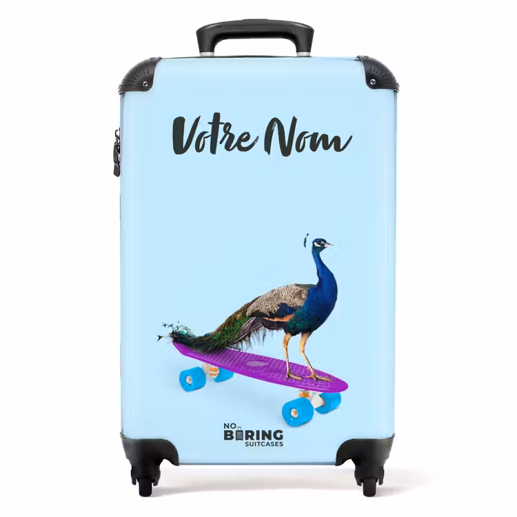 Valise avec nom - Paon de passage — 1