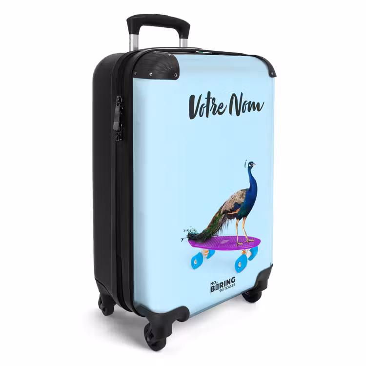 Valise avec nom - Paon de passage — 2