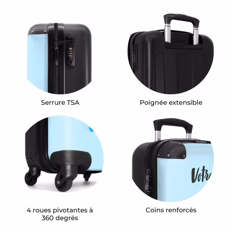 Valise avec nom - Paon de passage — 8
