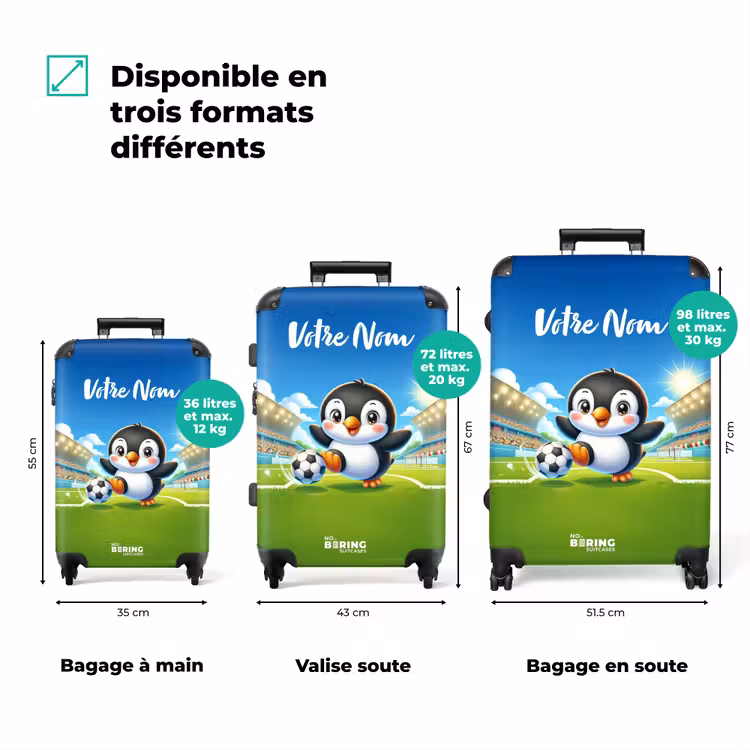 Valise avec nom - Pénalité du pingouin — 3