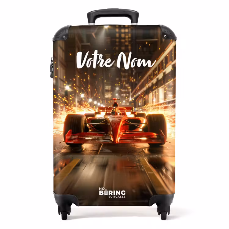 Valise avec nom - Rouge rapide — 1