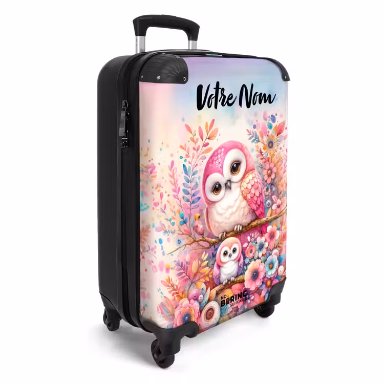Valise avec nom - Rubis rose — 2