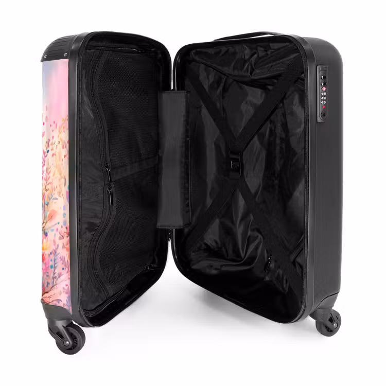 Valise avec nom - Rubis rose — 5