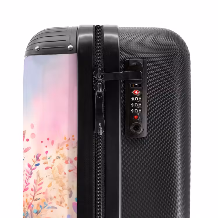 Valise avec nom - Rubis rose — 6