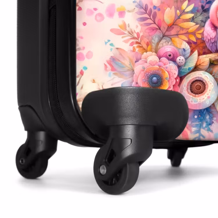 Valise avec nom - Rubis rose — 7