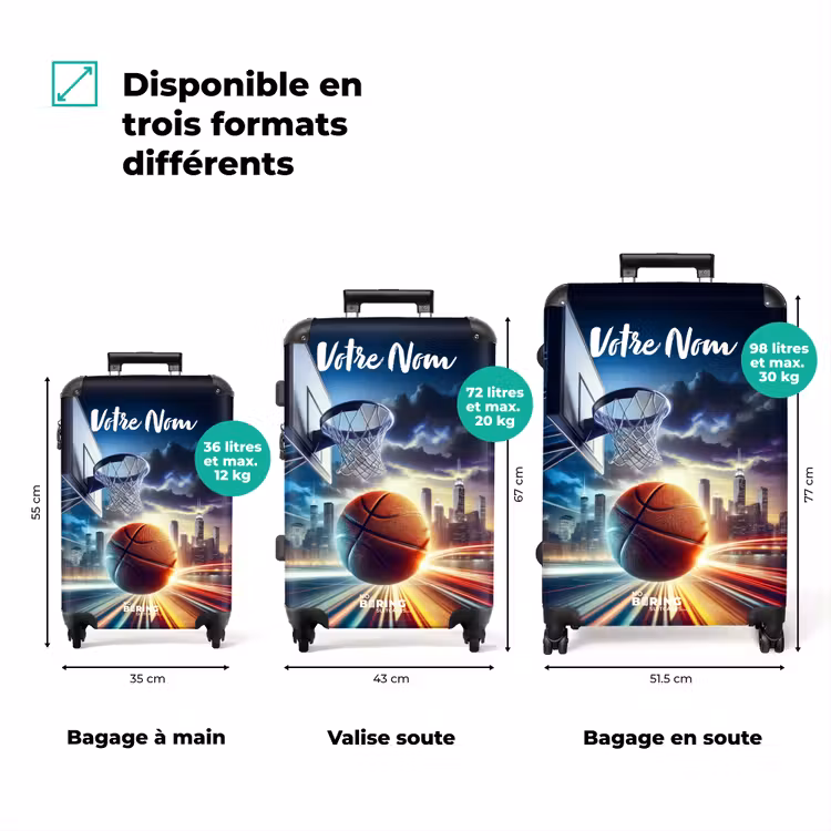 Valise avec nom - Slam dunk — 3