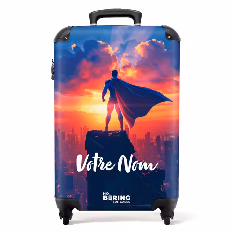 Valise avec nom - Super-héros des gratte-ciel — 1