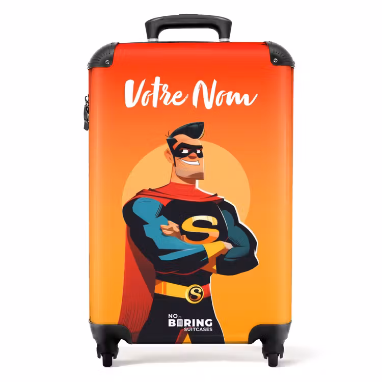 Valise avec nom - Super-héros ensoleillé — 1