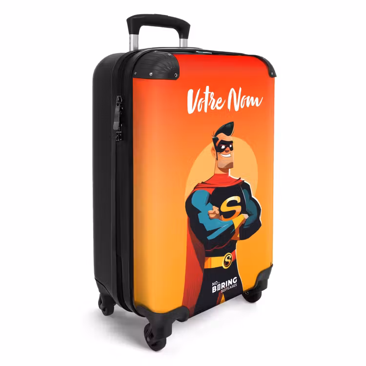 Valise avec nom - Super-héros ensoleillé — 2