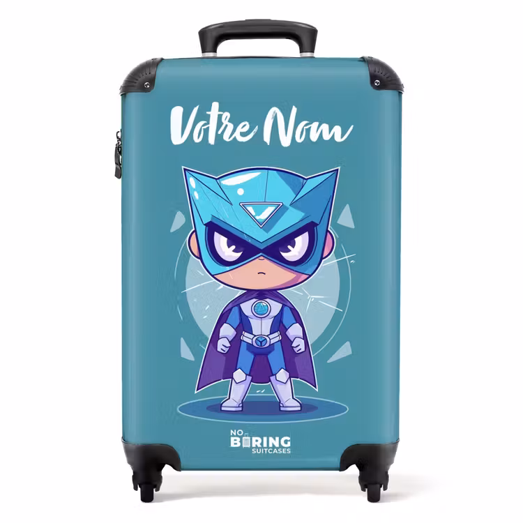 Valise avec nom - Tornade turquoise — 1