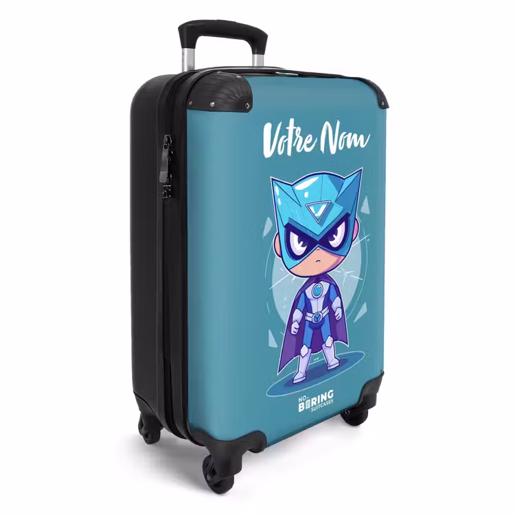 Valise avec nom - Tornade turquoise — 2