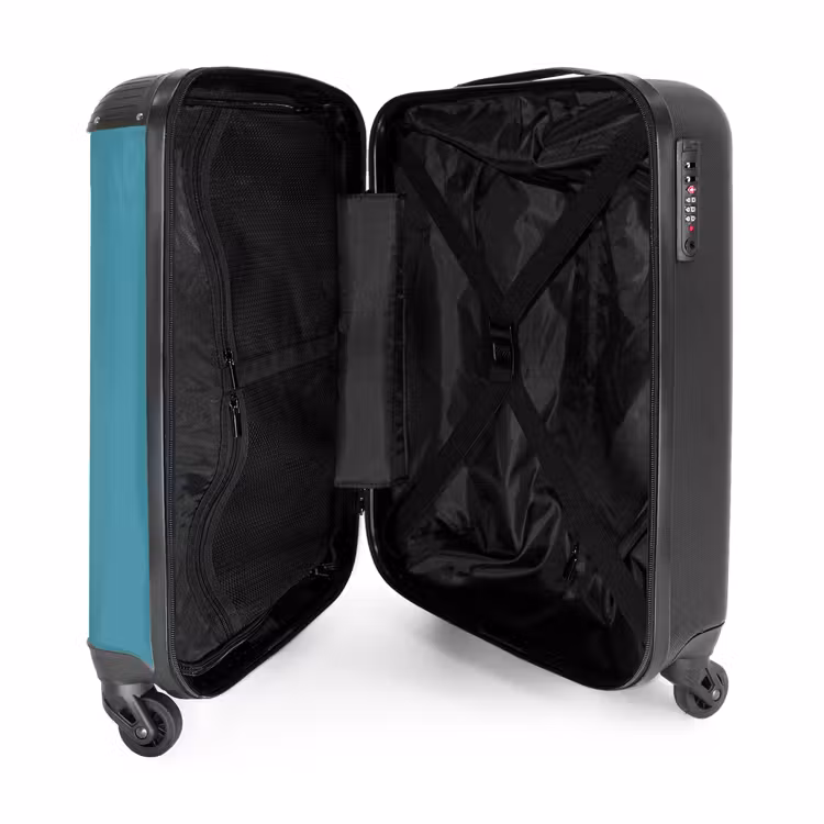 Valise avec nom - Tornade turquoise — 5