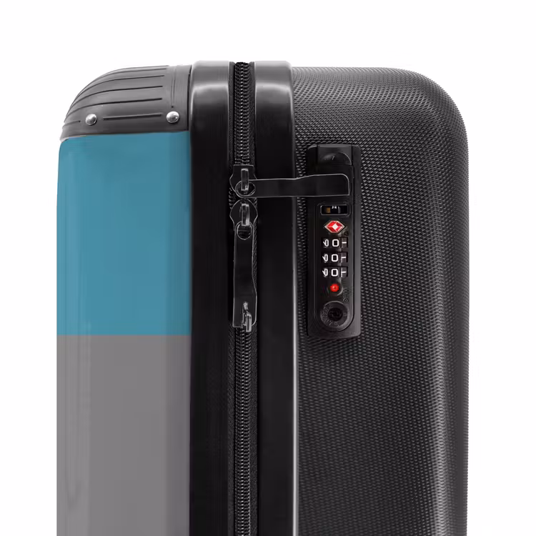 Valise avec nom - Tornade turquoise — 6