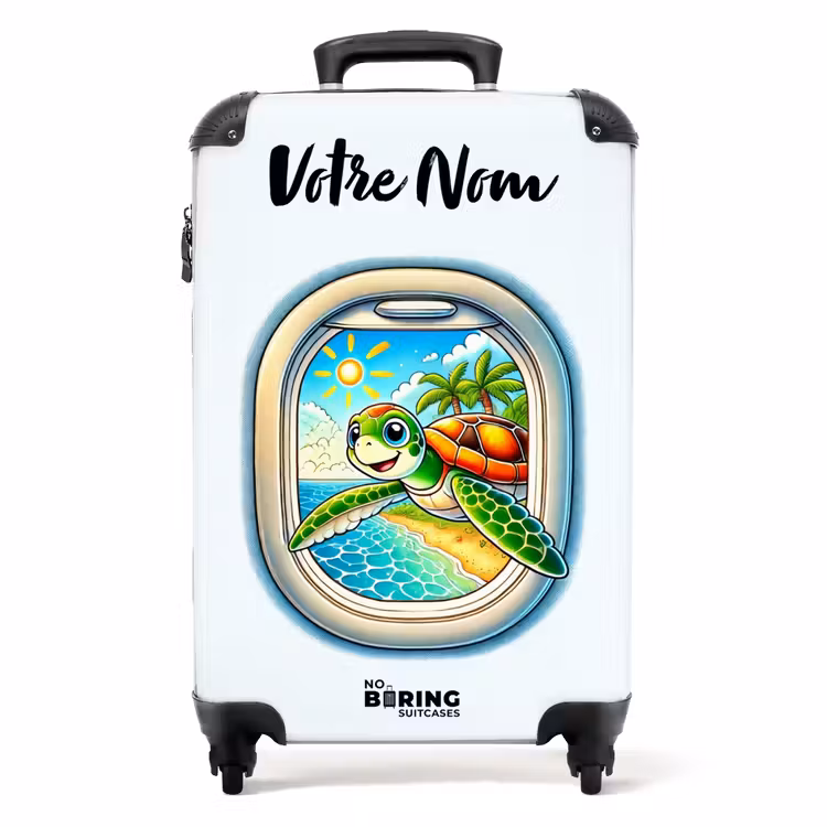 Valise avec nom - Tortue tropicale — 1