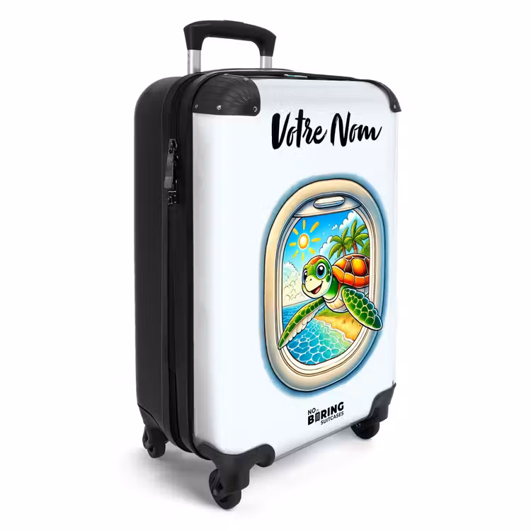 Valise avec nom - Tortue tropicale — 2