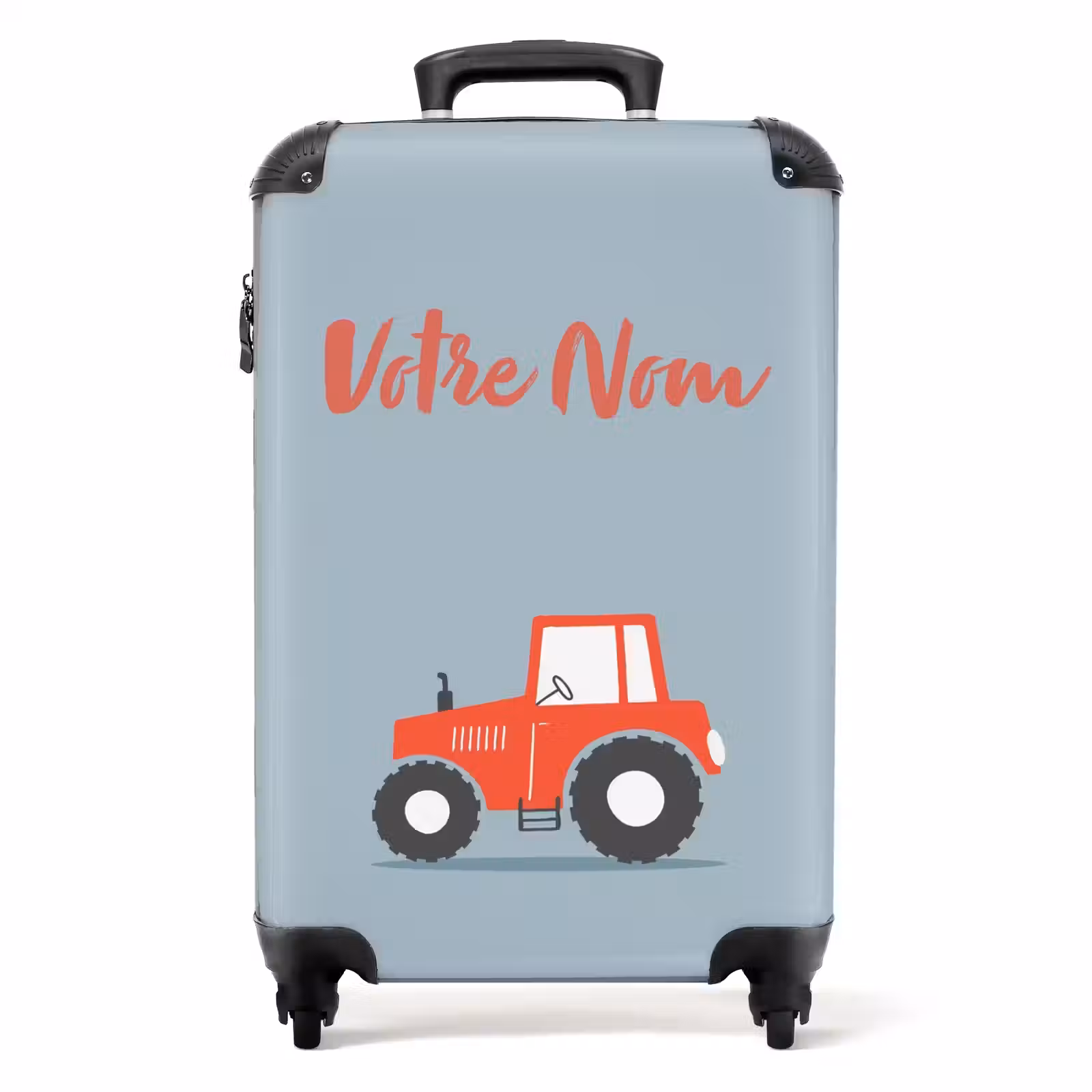 Valise avec nom - Déclencher un fond bleu rouge — 1